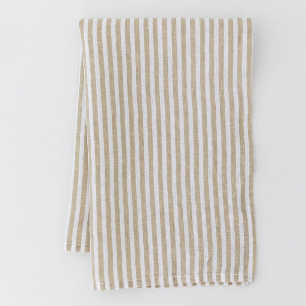Stripe Tea Towel Oatmeal